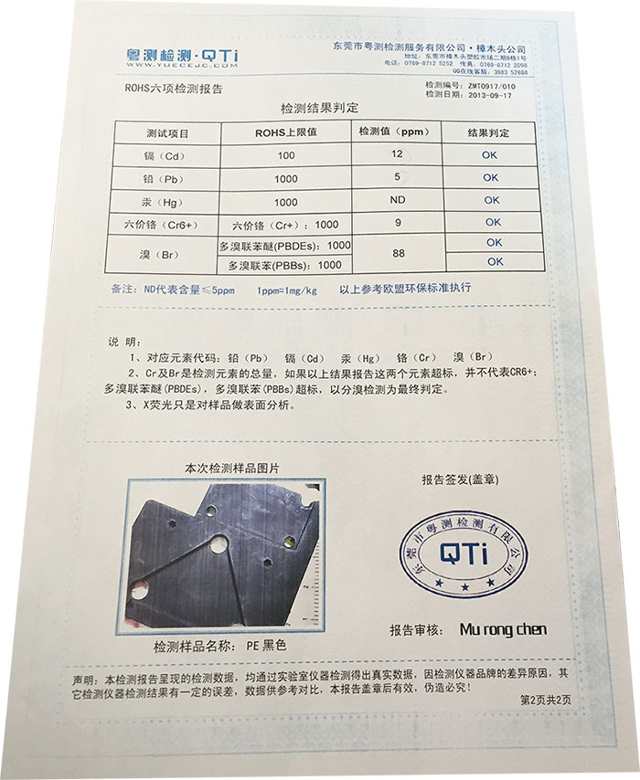 产品检验报告